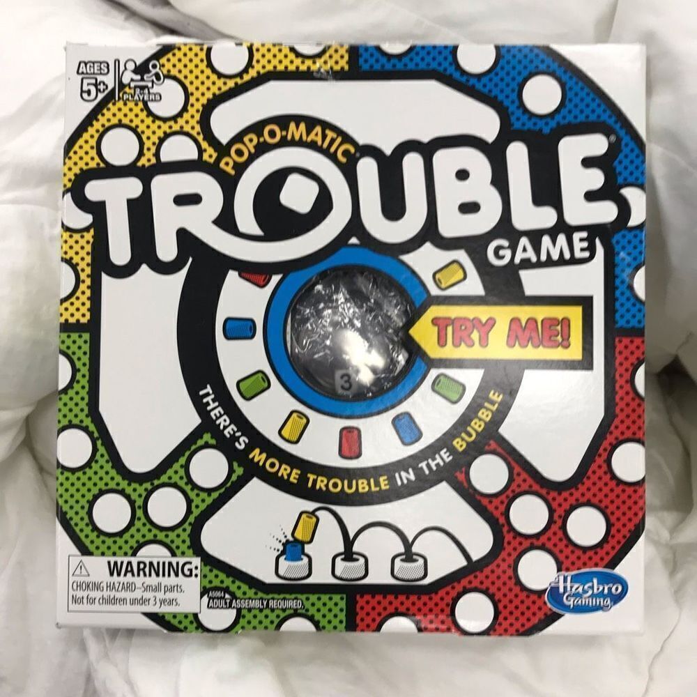 Trouble board game by Hasbro factory seal. S159